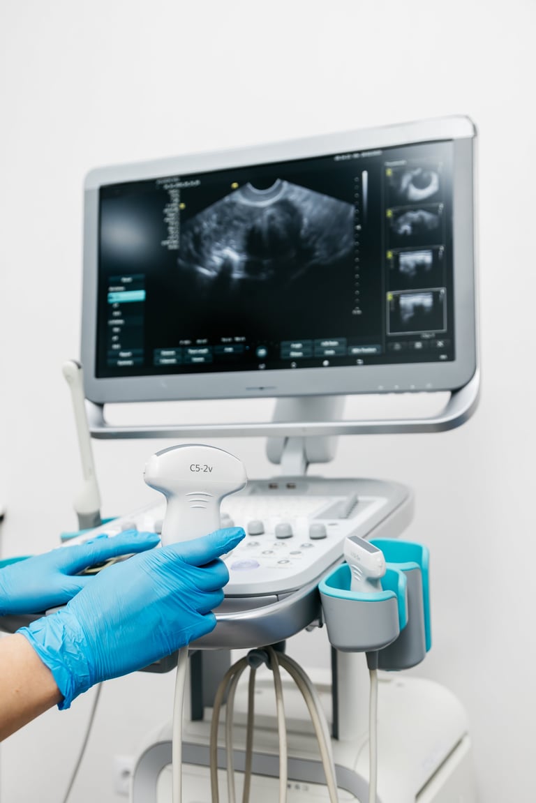 Ultrasound equipment with diagnostic probe