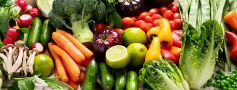 Fresh organic vegetables