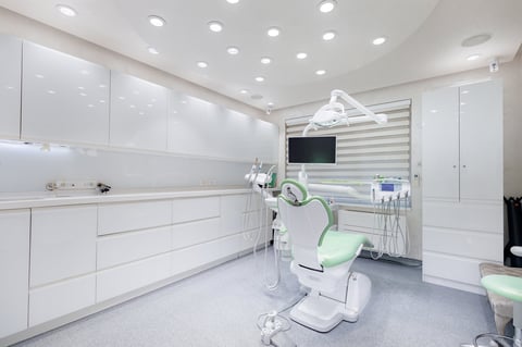 Modern dental office interior