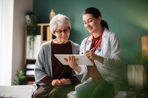 Doctor and patient consultation